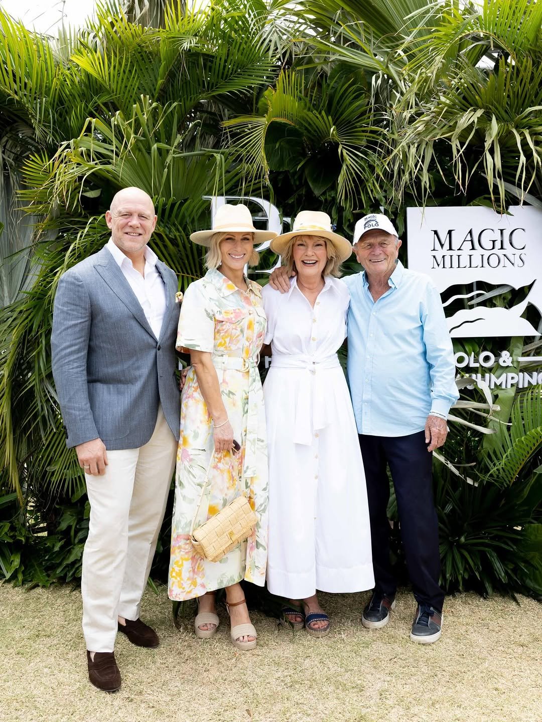 Mike and Zara Tindell with Katie and Gerry Harvey Magic Millions Polo 2026