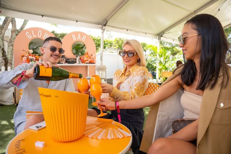 Guests enjoying Lagoon Beach Club brunch at SCIBS 2026