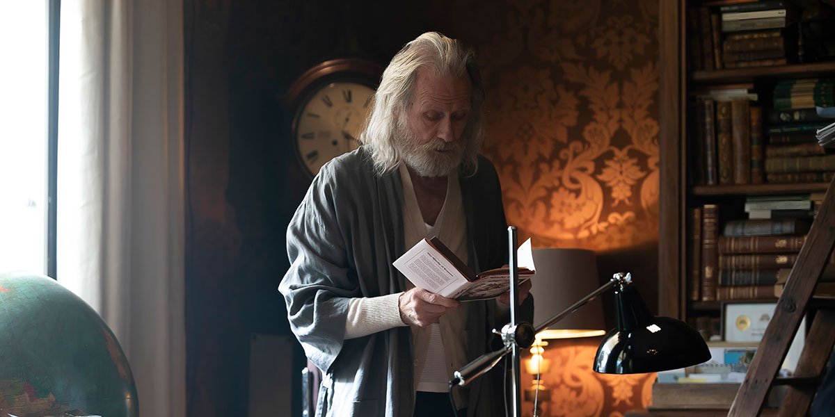 Scene from &SONS movie, family drama film